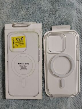 Clear Case With Magsafe For iPhone 15 Pro, Geniune